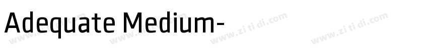 Adequate Medium字体转换